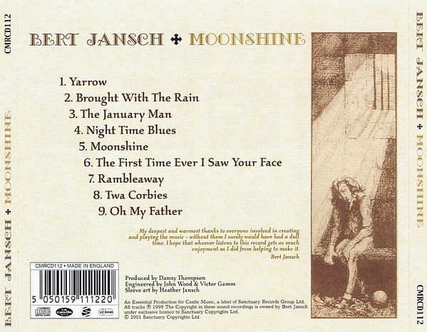 Bert Jansch - Moonshine CD | Castle Music (CMRCD112) - 2 Bert Jansch - Moonshine CD | Castle Music (CMRCD112) - 2