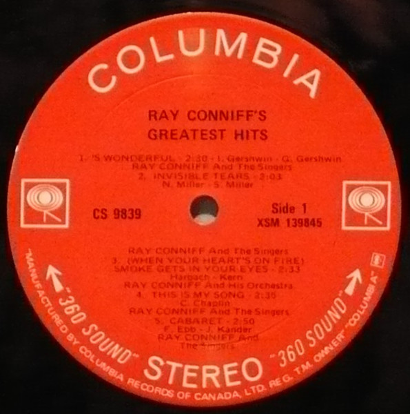 Ray Conniff - Ray Conniff's Greatest Hits | Columbia (CS 9839) - 2 Ray Conniff - Ray Conniff's Greatest Hits | Columbia (CS 9839) - 2