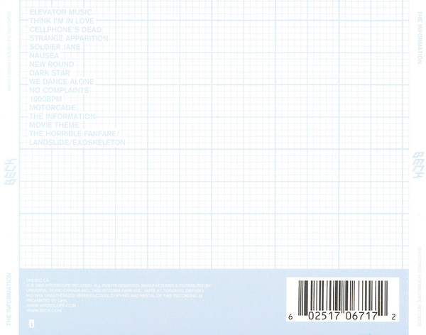 Beck - The Information (CD + DVD - Limited Edition) [CD] | Interscope Records (B000757600) - 3