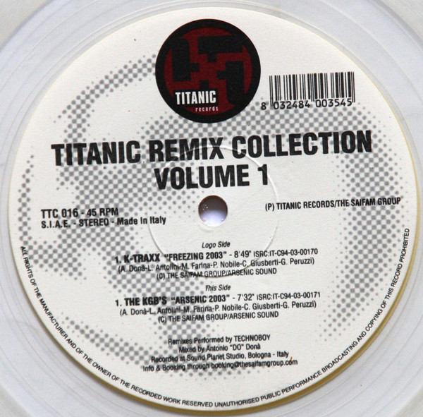 K-Traxx / The KGB's - Titanic Remix Collection Volume 1 | Titanic Records (TTC 016) - main