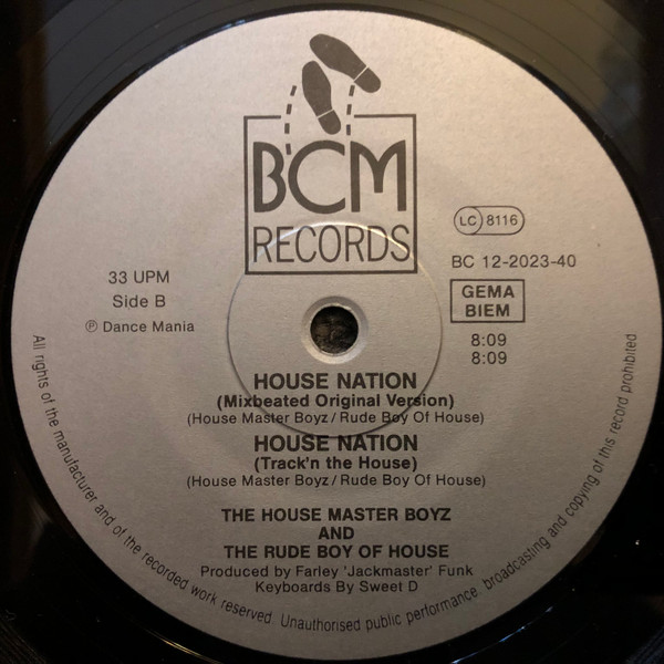 The Housemaster Boyz And The Rude Boy Of House - House Nation | BCM Records (14040) - 3