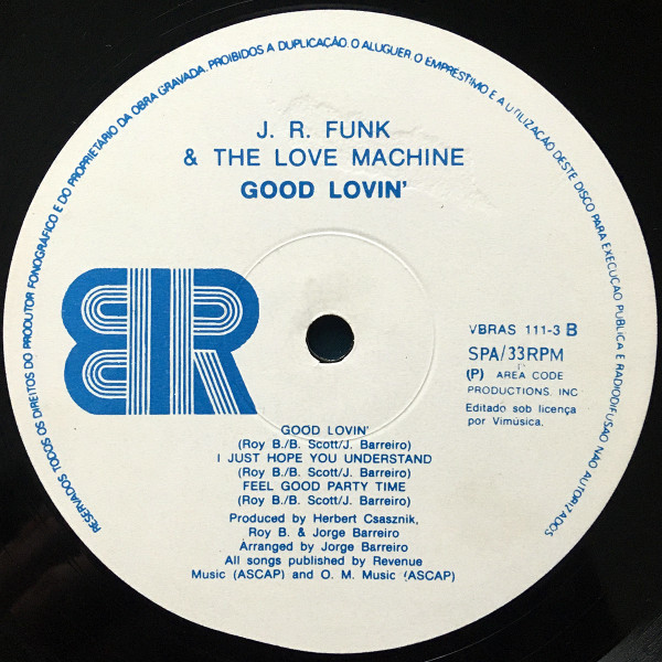 J.R. Funk & The Love Machine - Good Lovin' | Brass Records (VBRAS 111-3) - 2