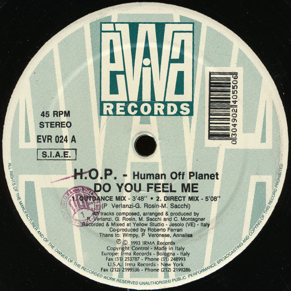 Human Off Planet - Do You Feel Me | Èviva Records (EVR 024)