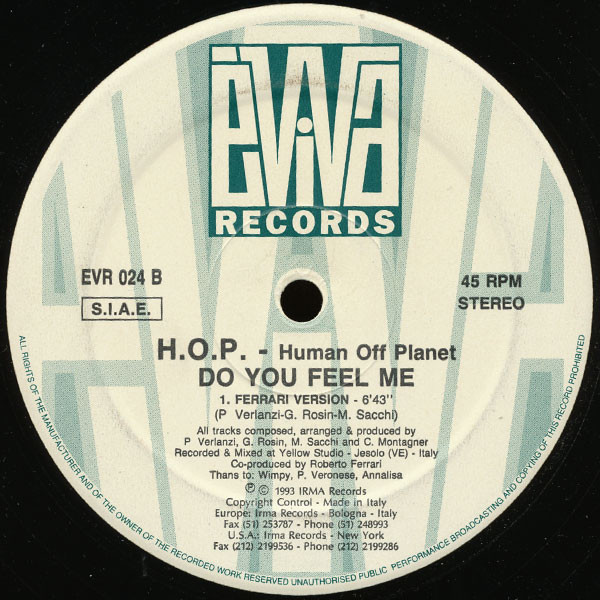 Human Off Planet - Do You Feel Me | Èviva Records (EVR 024) - 2