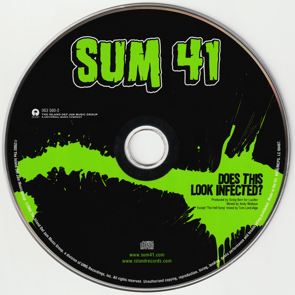 Sum 41 - Does This Look Infected? | Island Records (063 560-2) - 3 Sum 41 - Does This Look Infected? | Island Records (063 560-2) - 3