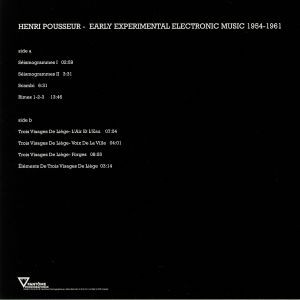 Henri Pousseur - Early Experimental Electronic Music 1954-1961 | Fantôme Phonographique (OME1012)