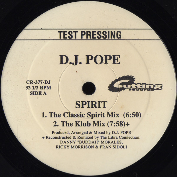 DJ Pope - Spirit | Cutting Records (CR-377-DJ)