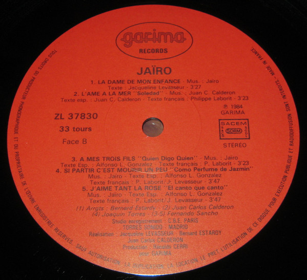 Jairo - Le Diable | Garima Records (ZL 37830) - 4