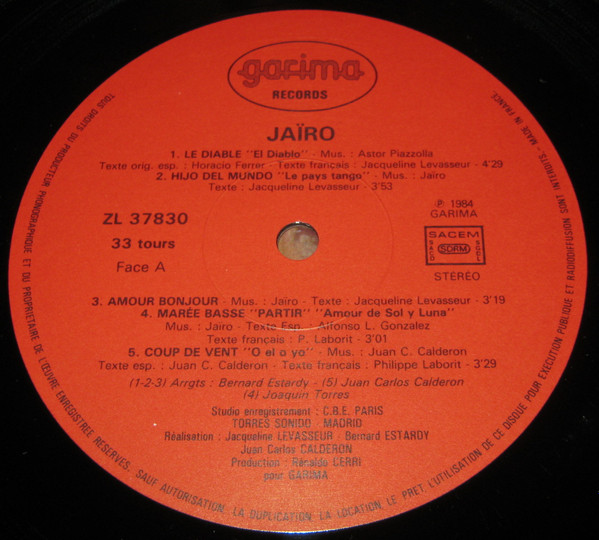 Jairo - Le Diable | Garima Records (ZL 37830) - 3