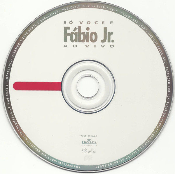 Fábio Jr. - Só Você E Fábio Jr. Ao Vivo | RCA (7432152146-2) - 2
