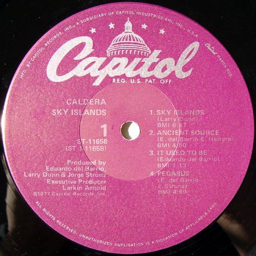 Caldera - Sky Islands | Capitol Records (ST-11658) - 3 Caldera - Sky Islands | Capitol Records (ST-11658) - 3