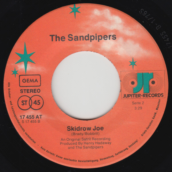 The Sandpipers - Hang On Sloopy | Jupiter Records (17 455 AT) - 4