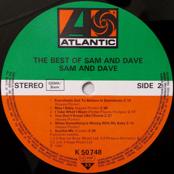 Sam & Dave - The Best Of Sam & Dave | Atlantic (ATL 50 748) - 4
