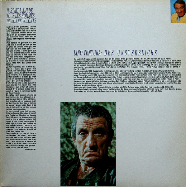 Various - Les Plus Belles Musiques Des Films De Lino Ventura | Milan (A 332) - 3