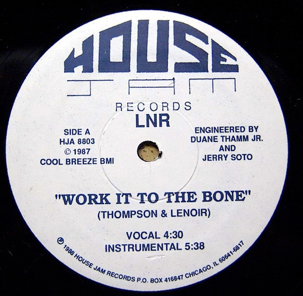 LNR - Work It To The Bone | House Jam Records (HJA 8803) - main LNR - Work It To The Bone | House Jam Records (HJA 8803) - main
