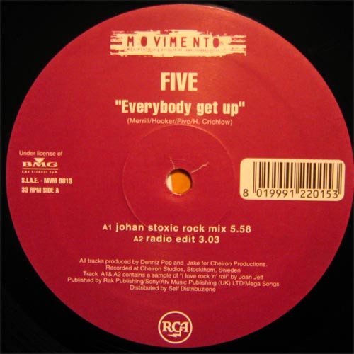 Five - Everybody Get Up / Got The Feelin' | Movimento (MVM 9813) - 2