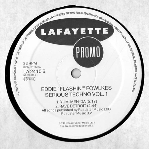 Eddie Fowlkes - Serious Techno Vol. 1 | Lafayette (LA 2410 6) - 2 Eddie Fowlkes - Serious Techno Vol. 1 | Lafayette (LA 2410 6) - 2