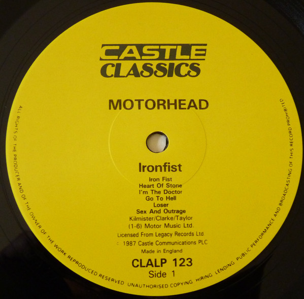 Motörhead - Iron Fist | Castle Classics (CLALP123) - 4