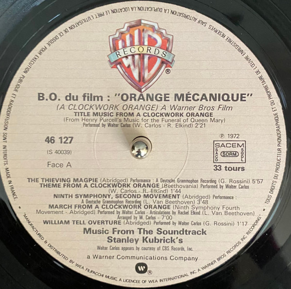 Various - Orange Mecanique | Warner Bros. Records (46 127) - 3