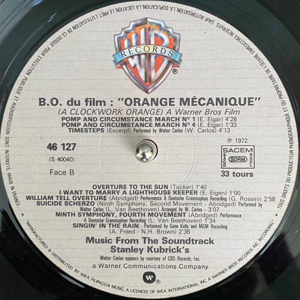 Various - Orange Mecanique | Warner Bros. Records (46 127) - 4