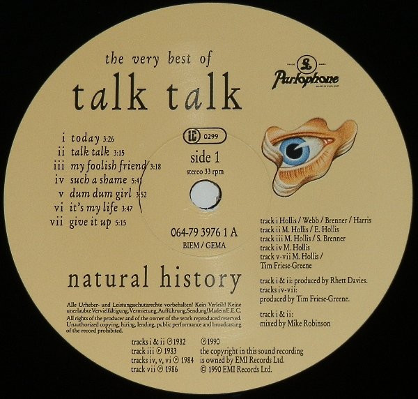 Talk Talk - Natural History (The Very Best Of Talk Talk) | EMI (064-79 3976 1) - 3