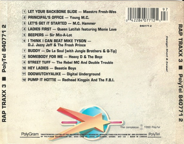 Various - Rap Traxx 3 | PolyTel (840771 2) - 3 Various - Rap Traxx 3 | PolyTel (840771 2) - 3
