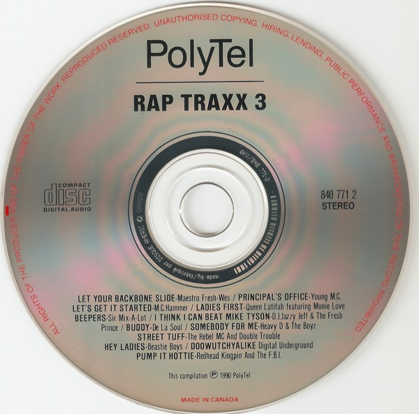 Various - Rap Traxx 3 | PolyTel (840771 2) - 4 Various - Rap Traxx 3 | PolyTel (840771 2) - 4