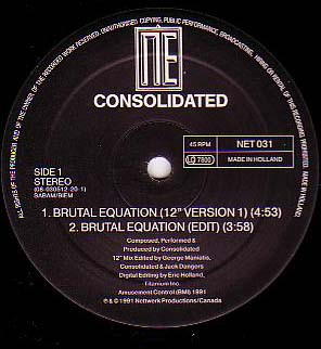 Consolidated - Brutal Equation (Remixes) | Nettwerk Europe (NET 031) - 3