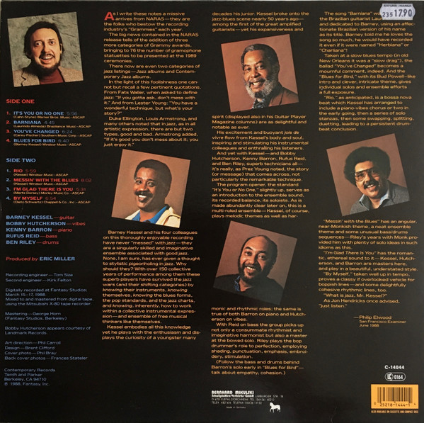 Barney Kessel - Red Hot And Blues | Contemporary Records (C-14044) - 2 Barney Kessel - Red Hot And Blues | Contemporary Records (C-14044) - 2