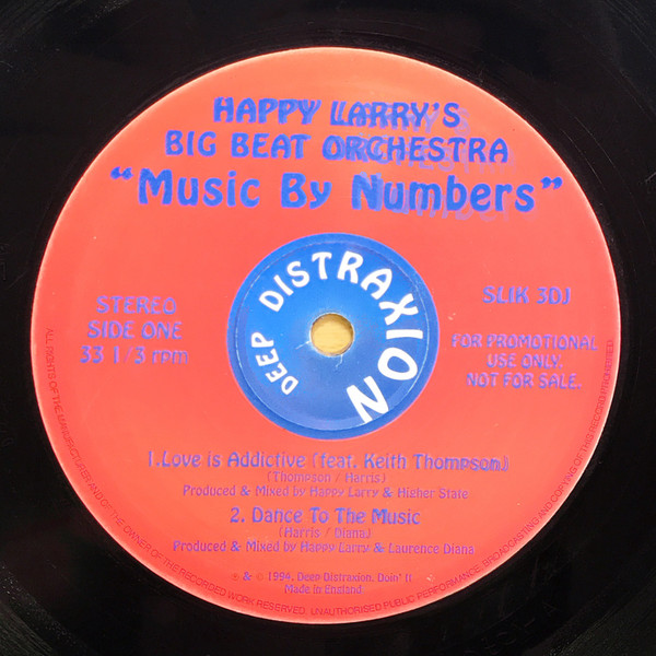 Happy Larry's Big Beat Orchestra - Music by Numbers | Deep Distraxion (SLIK 3DJ) - main
