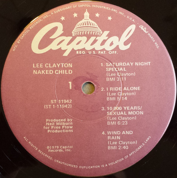 Lee Clayton - Naked Child | Capitol Records (ST-11942) - 3