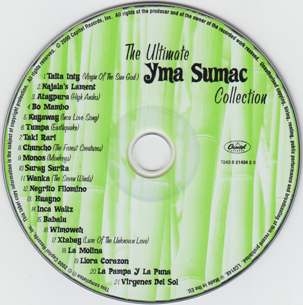 Yma Sumac - The Ultimate Yma Sumac Collection | Capitol Records (7243 5 21434 2 9) - 3 Yma Sumac - The Ultimate Yma Sumac Collection | Capitol Records (7243 5 21434 2 9) - 3