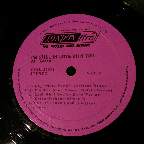 Al Green - I'm Still In Love With You | London Records (XSHL 32074) - 3