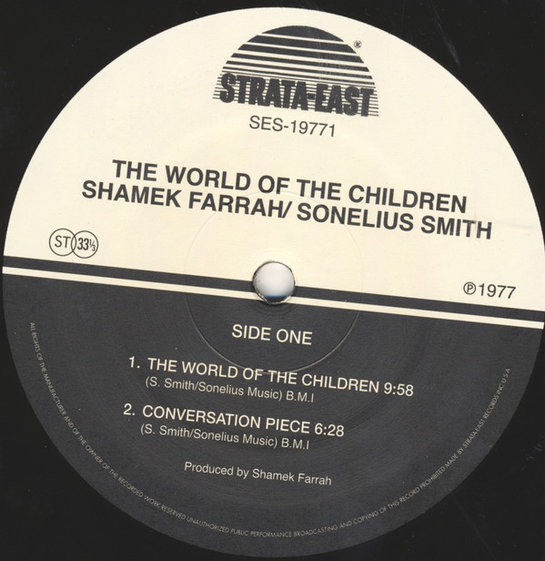 Shamek Farrah & Sonelius Smith - The World Of The Children | Strata-East (SES-19771) - 3