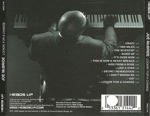 Joe McBride - Lookin' For A Change | Heads Up International (HUCD 3144) - 2