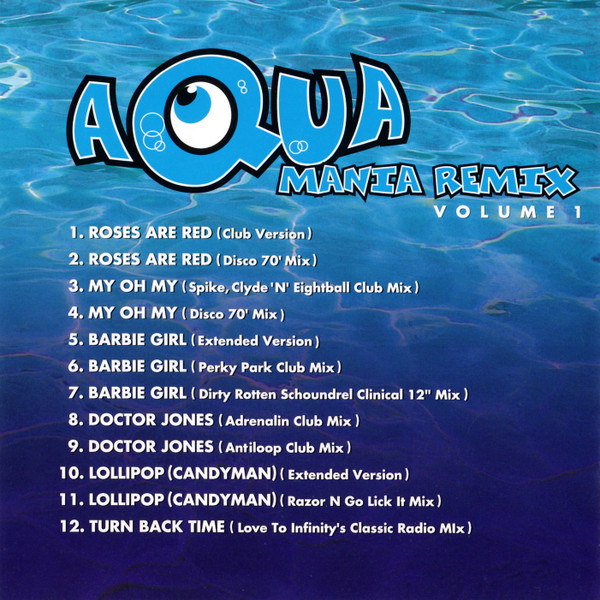 Aqua - Aqua Mania Remix Volume 1 = Aqua・マニア・リミックス Vol.1 | Universal (MVCE-19001) - 4