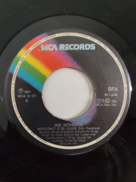 Nik Kershaw - Wouldn't It Be Good | MCA Records (MCA 52 371) - 3
