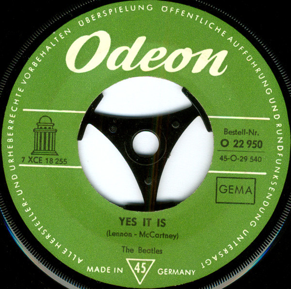 The Beatles - Ticket To Ride / Yes It Is | Odeon (O 22 950) - 4