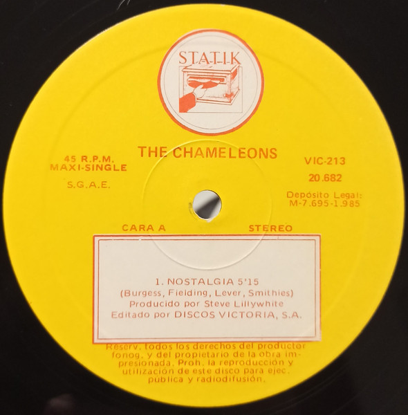 The Chameleons - In Shreds / Nostalgia / Less Than Human | Victoria (VIC-213) - 3