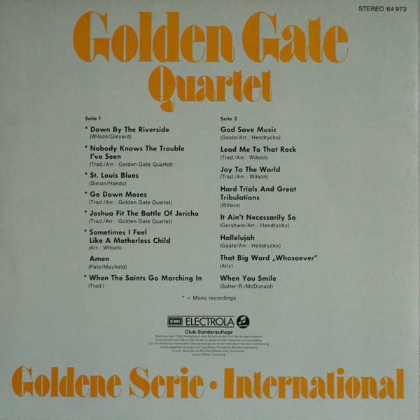 The Golden Gate Quartet - Golden Gate Quartet | Columbia (64 973)