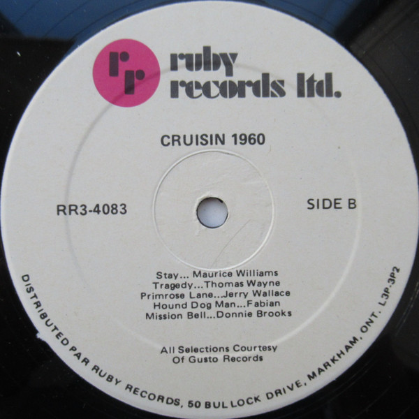 Various - Cruisin' 1960 [Vinyl] | Ruby Records Limited (RR3-4083) - 4
