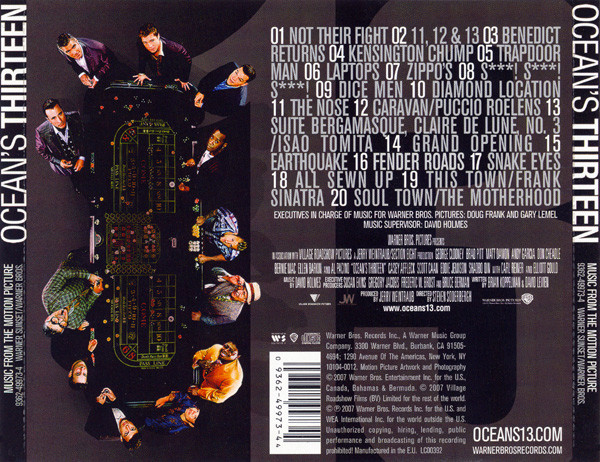 David Holmes - Music From The Motion Picture Ocean's Thirteen | Warner Sunset Records (9362-49973-4)