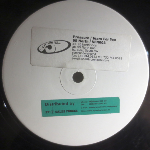Pressure - Tears For You | 95 North Records (NFN003) - main
