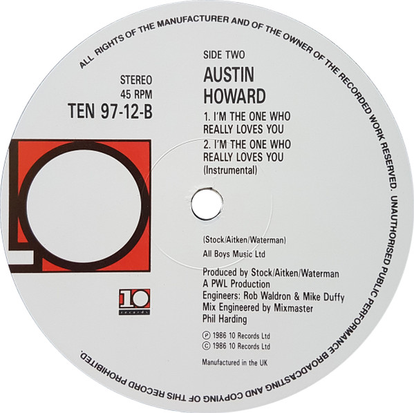 Austin Howard - I'm The One Who Really Loves You | 10 Records (TEN 97-12) - 3 Austin Howard - I'm The One Who Really Loves You | 10 Records (TEN 97-12) - 3