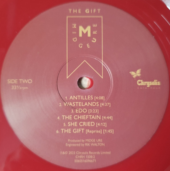 Midge Ure - The Gift (2LP - Expanded Edition - Red Vinyl) [Vinyl] | Chrysalis Catalogue (CHRH 1508) - 5