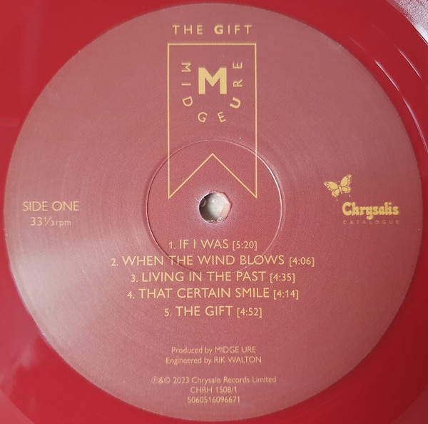 Midge Ure - The Gift (2LP - Expanded Edition - Red Vinyl) [Vinyl] | Chrysalis Catalogue (CHRH 1508) - 4