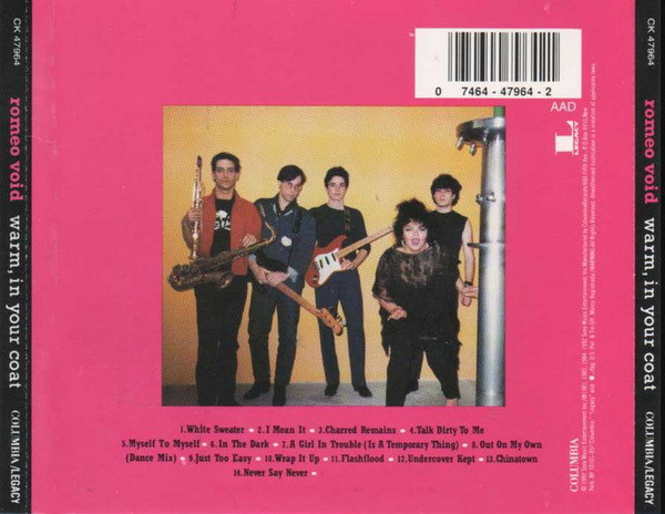 Romeo Void - Warm, In Your Coat | Columbia (CK 47964) - 2