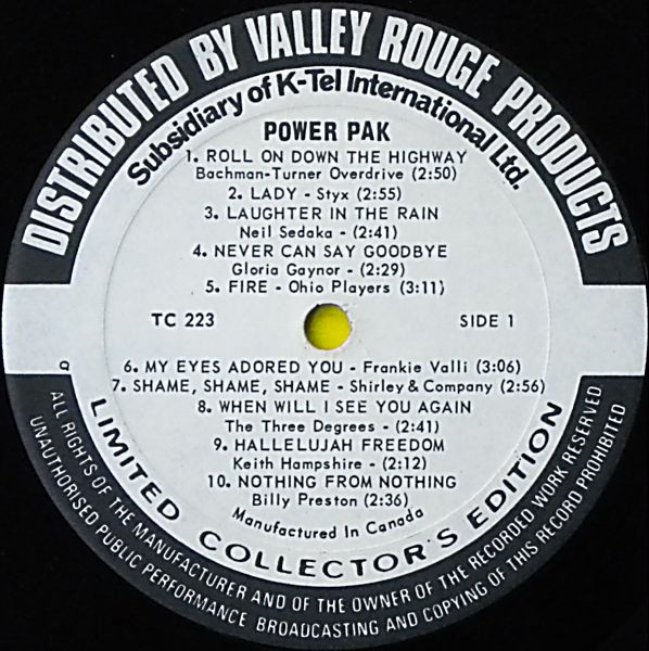 Various - Power Pak | K-tel (TC 223) - 3