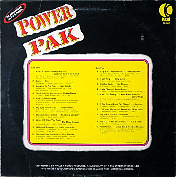 Various - Power Pak | K-tel (TC 223) - 2