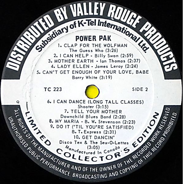 Various - Power Pak | K-tel (TC 223) - 4